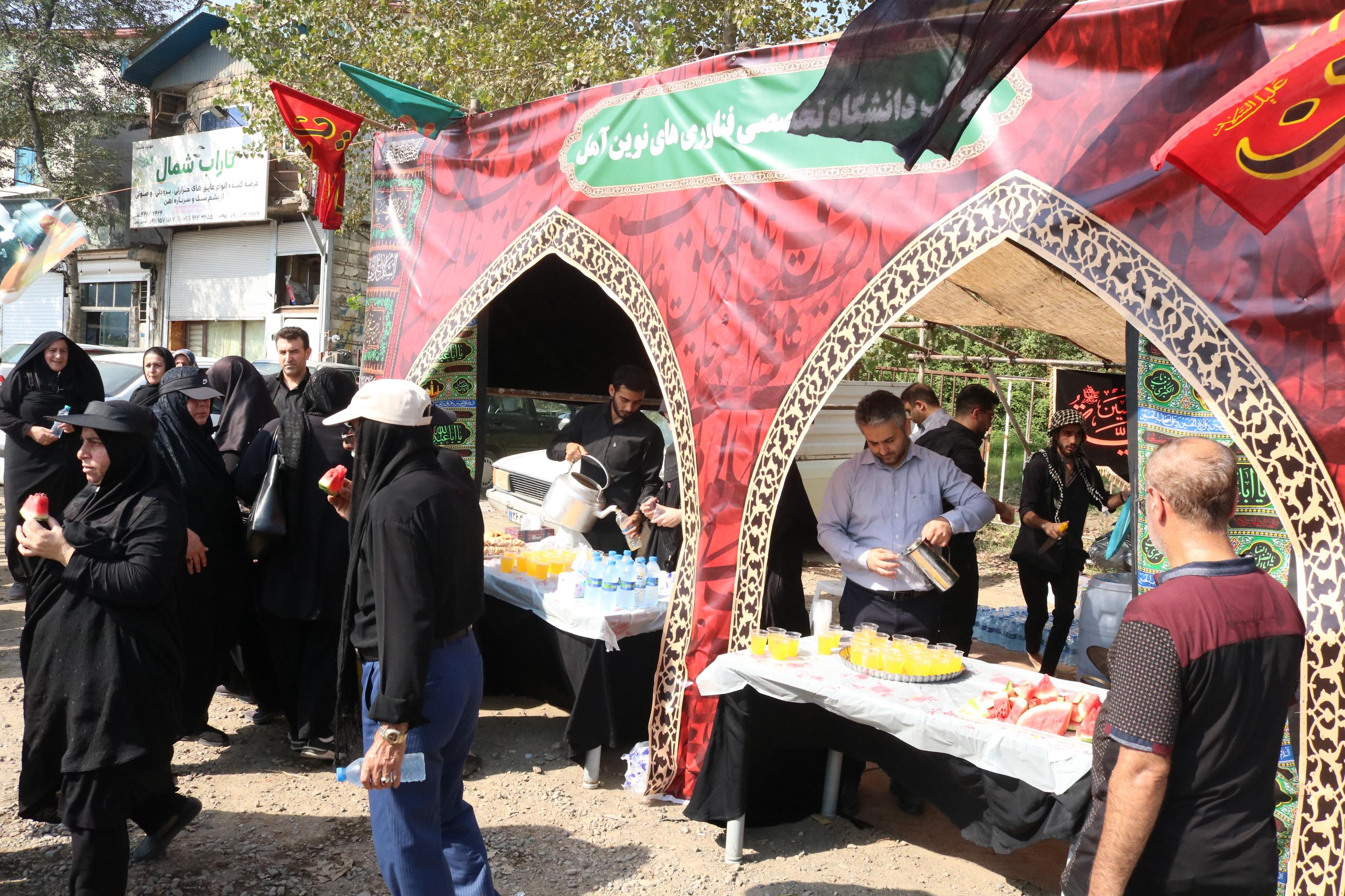 برپایی موکب دانشگاه به مناسبت فرا رسیدن اربعین حسینی 