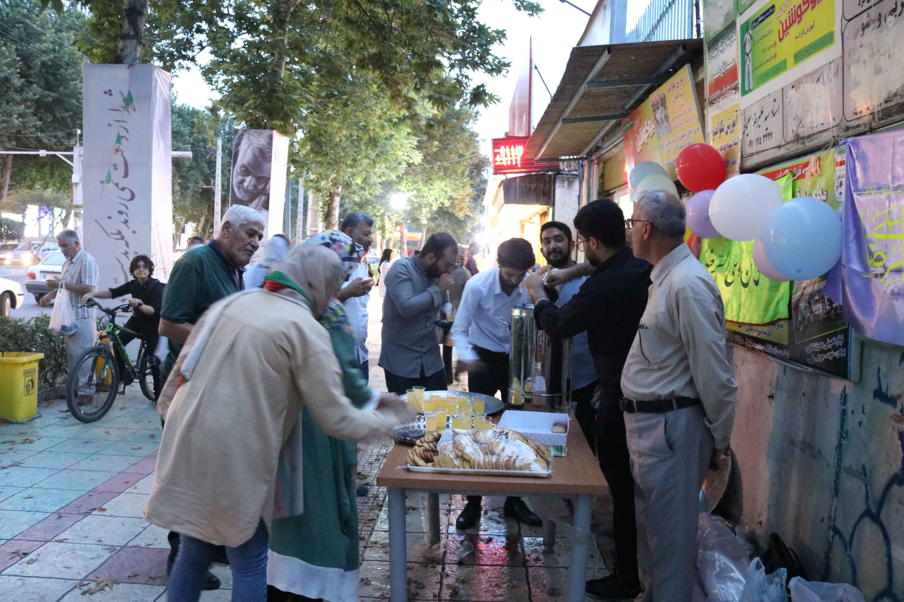 برپایی موکب به مناسبت ولادت امام رضا(ع)