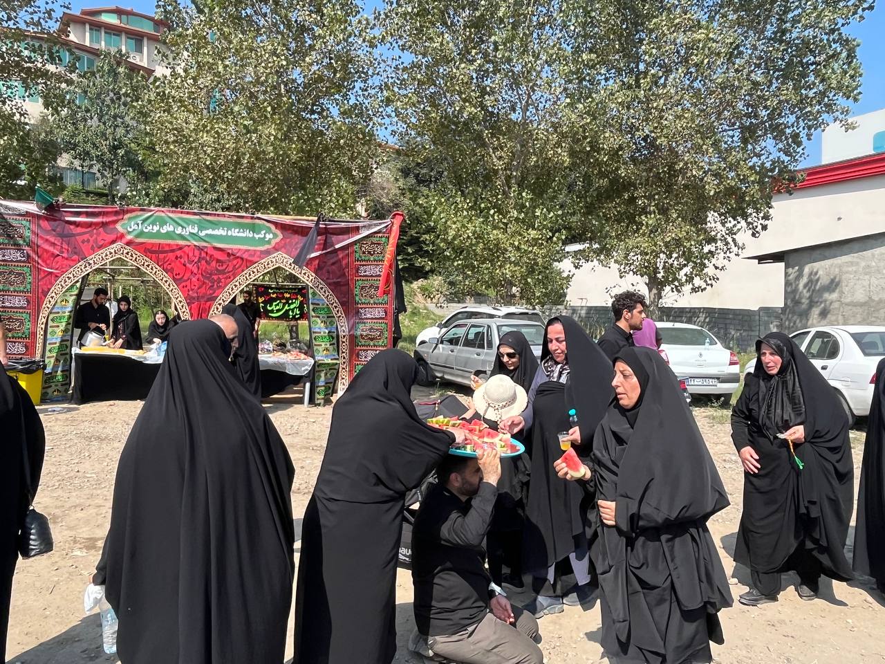 برپایی موکب دانشگاه به مناسبت فرا رسیدن اربعین حسینی