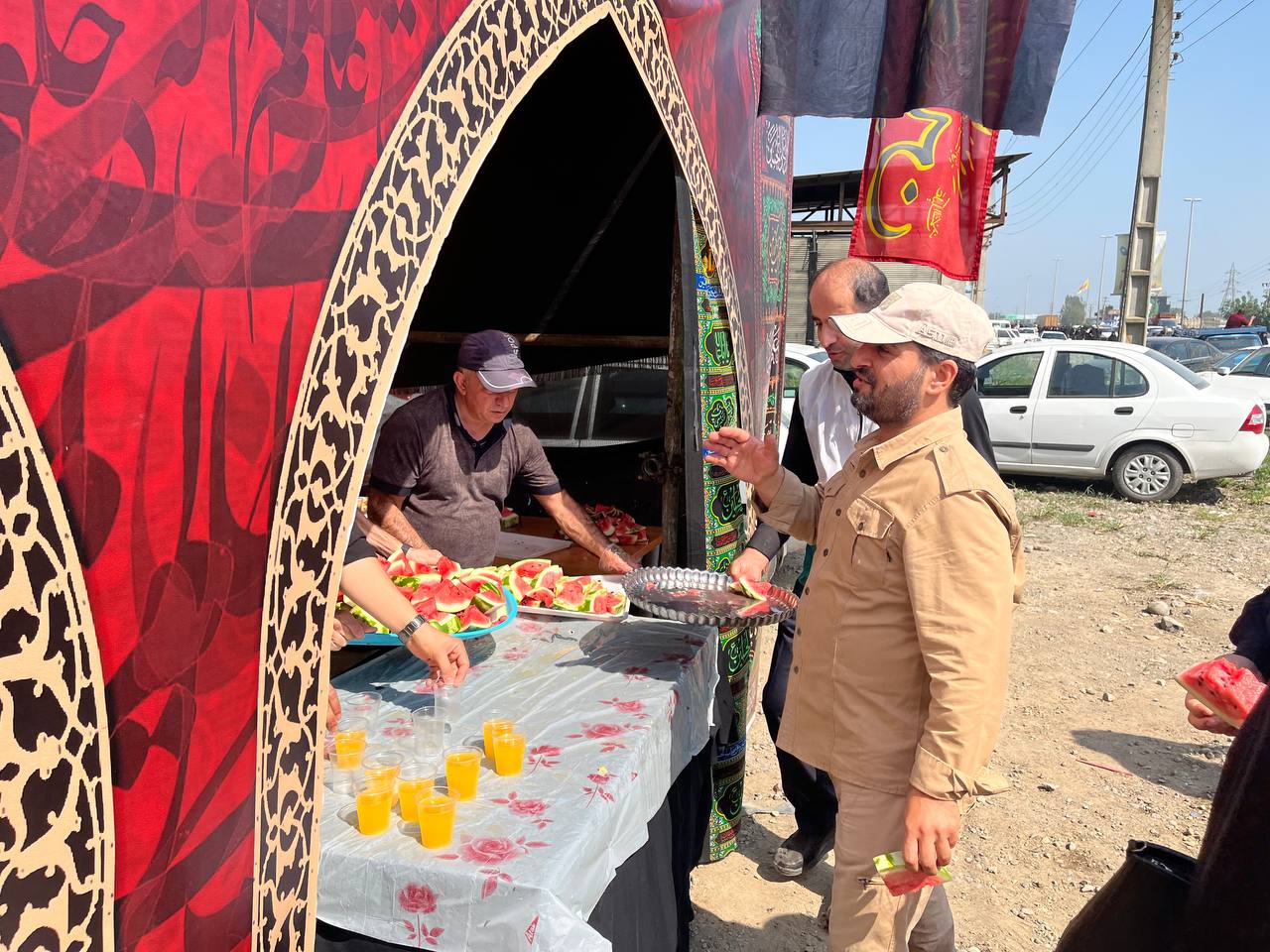 برپایی موکب دانشگاه به مناسبت فرا رسیدن اربعین حسینی