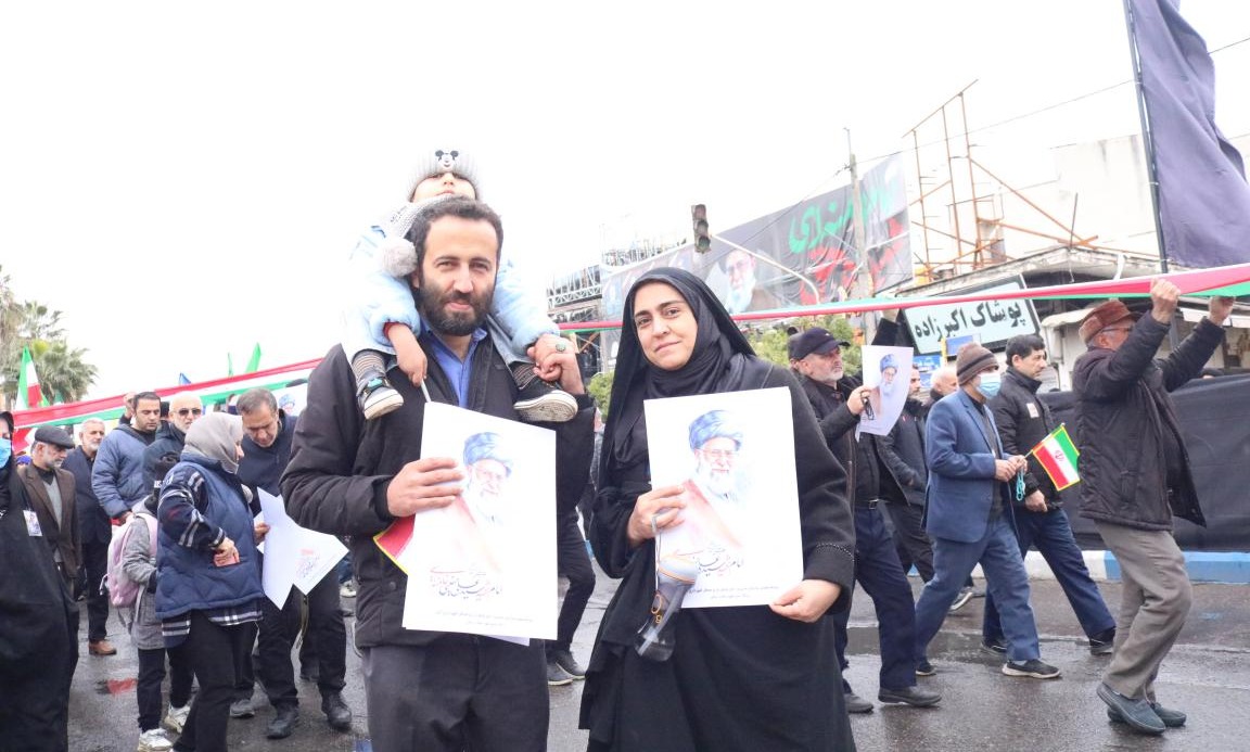 حضور دانشگاهیان دانشگاه تخصصی فناوری های نوین آمل در راهپیمایی روز قدس
