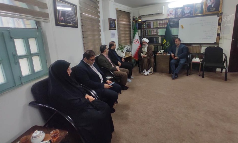  دیدار و گفتگوی اعضای هیات رئیسه دانشگاه با امام جمعه شهر آمل