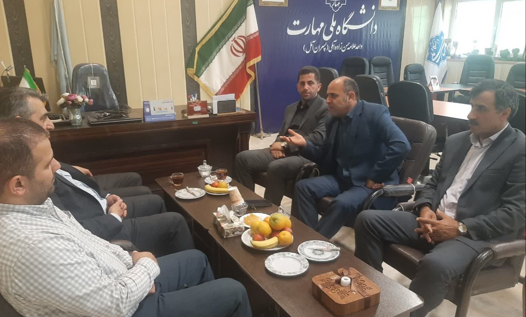 دیدار دکتر ملکی با رئیس واحد استانی دانشگاه ملی مهارت و رئیس دانشکده علامه حسن زاده آملی (ره)