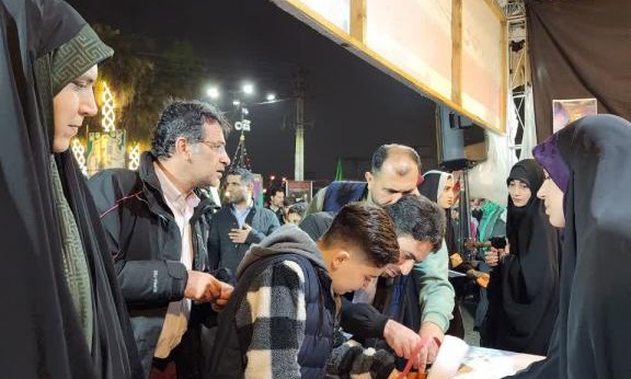  موکب  دانشگاه در سالروز شهادت شهدای مدافع حرم مازندرانی در میدان 17 شهریور آمل