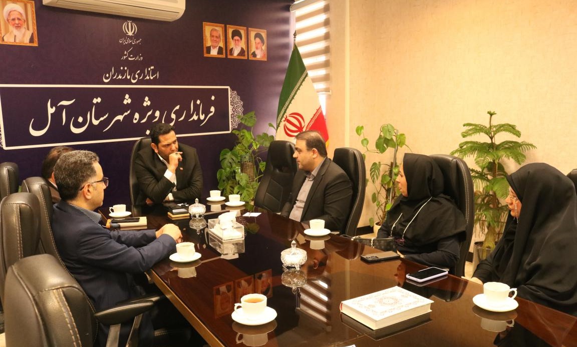 دیدار و گفتگوی اعضای هیات رئیسه دانشگاه با فرماندار شهرستان آمل