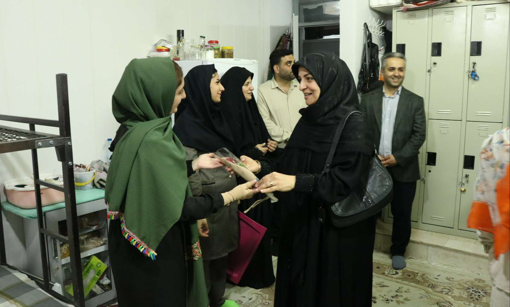 Donation of Flowers to Female Dormitory Students on the Occasion of the Birth of Hazrat Masoumeh (peace be upon her), Celebration of Girl's Day