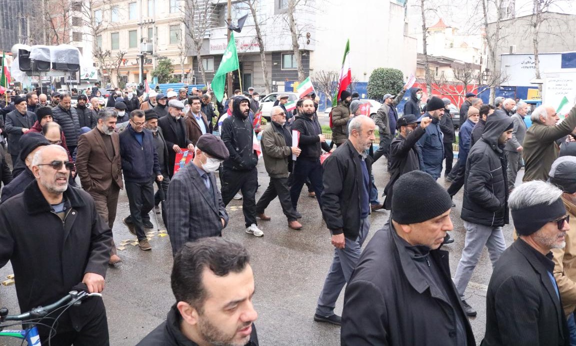 حضور دانشگاهیان دانشگاه تخصصی فناوری های نوین آمل در راهپیمایی روز قدس