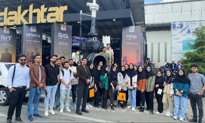 Visit of Students from the Faculty of Engineering Modern Technologies to the International Exhibition of Oil, Gas, and Petrochemicals and the Mazandaran Cement Company