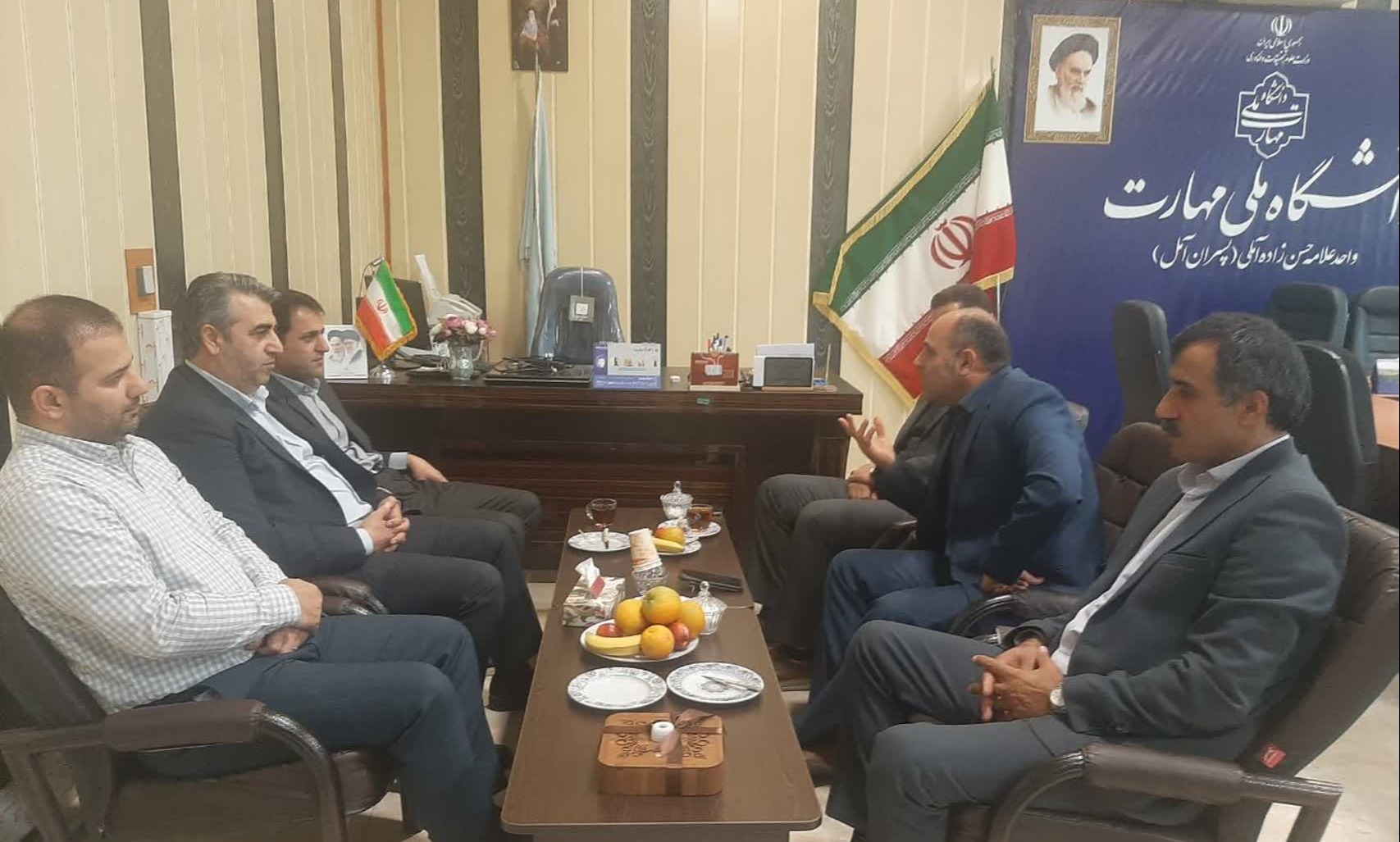 دیدار دکتر ملکی با رئیس واحد استانی دانشگاه ملی مهارت و رئیس دانشکده علامه حسن زاده آملی (ره)
