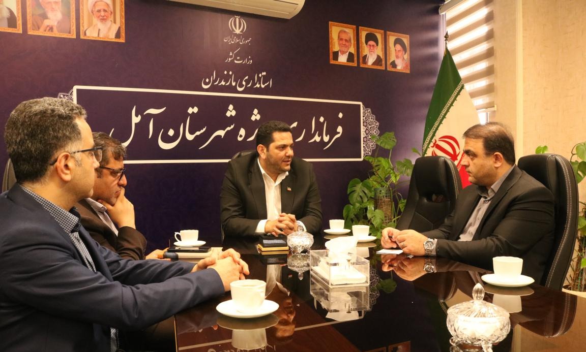 دیدار و گفتگوی اعضای هیات رئیسه دانشگاه با فرماندار شهرستان آمل