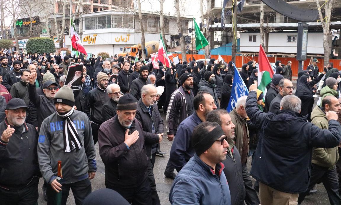 حضور دانشگاهیان دانشگاه تخصصی فناوری های نوین آمل در راهپیمایی روز قدس