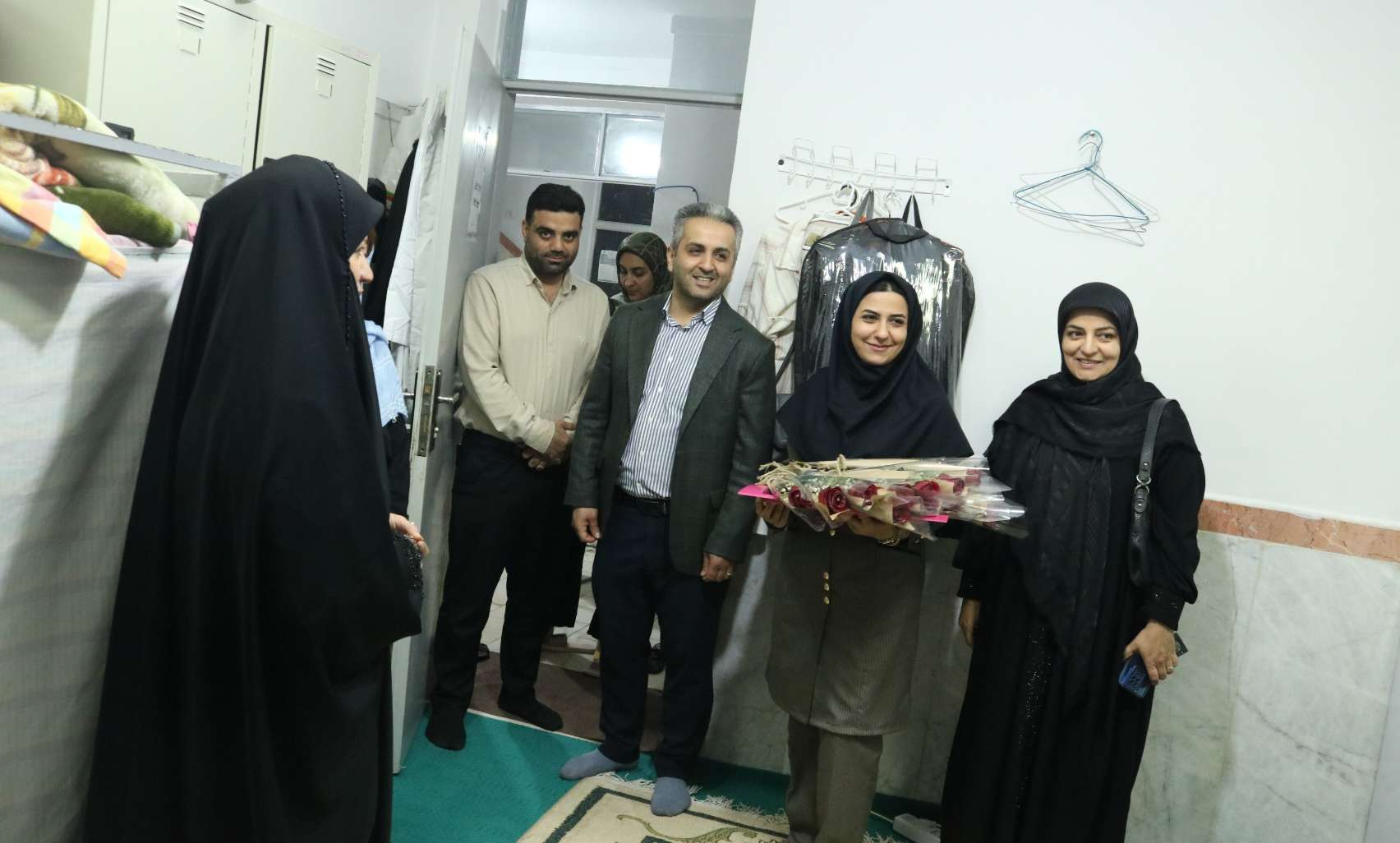 Donation of Flowers to Female Dormitory Students on the Occasion of the Birth of Hazrat Masoumeh (peace be upon her), Celebration of Girl's Day