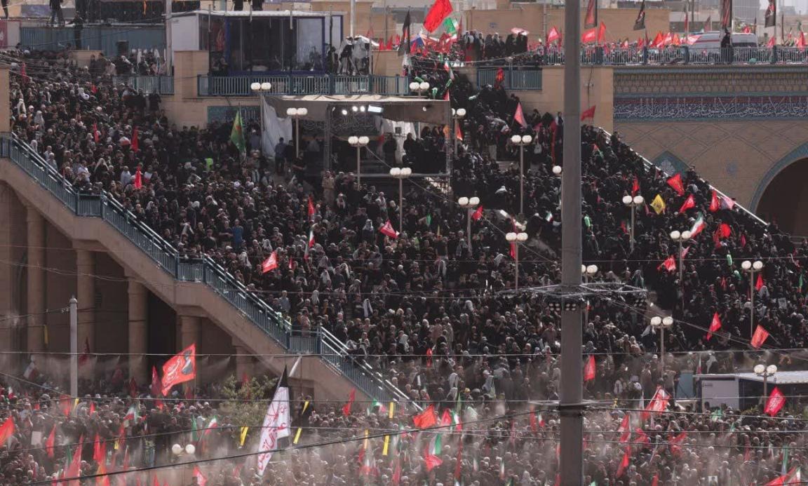 حضور پرشور دانشگاهیان دانشگاه تخصصی فناوری های نوین آمل در آیین وداع و تشییع پیکر مطهر قائد شهید امت