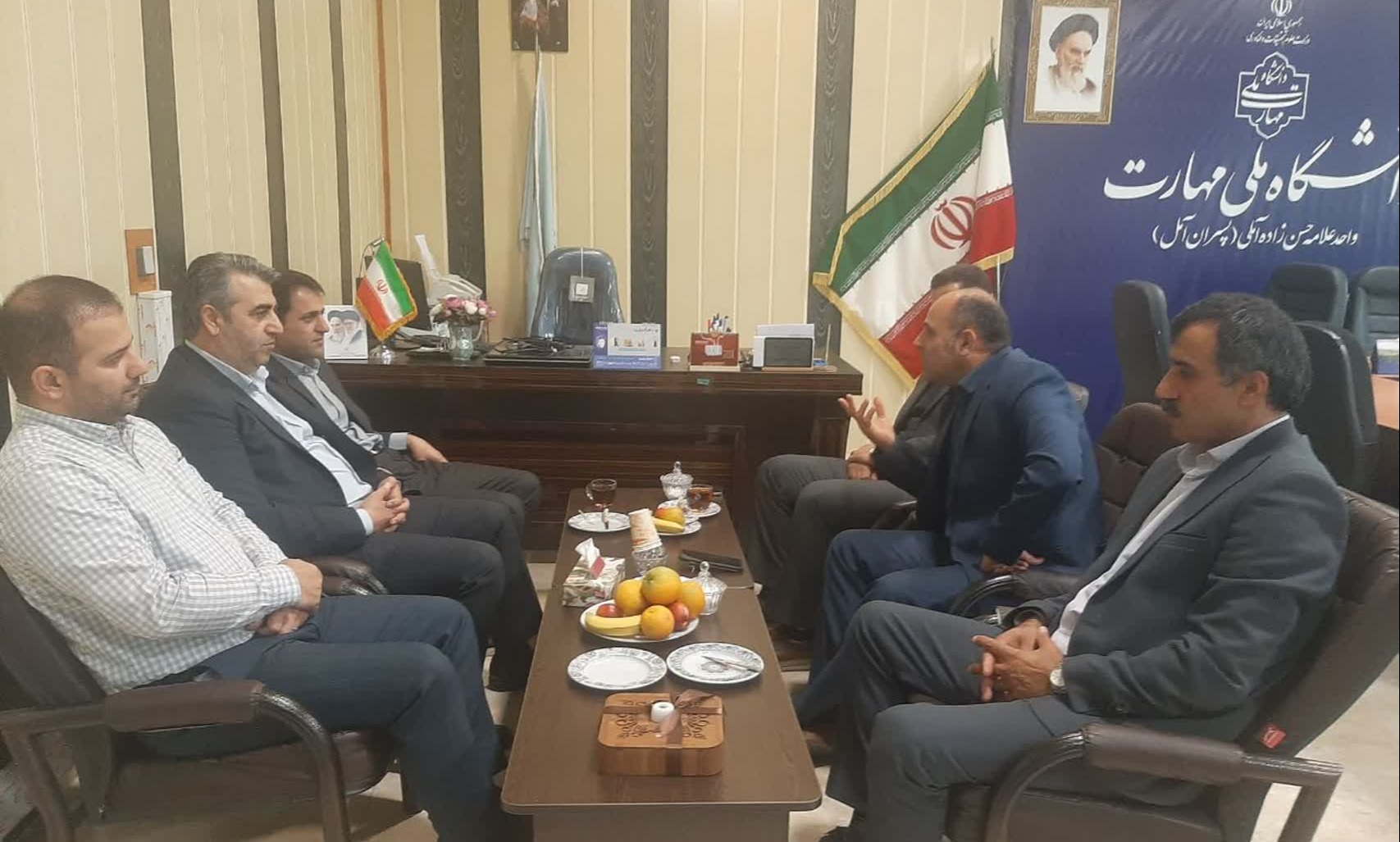 دیدار دکتر ملکی با رئیس واحد استانی دانشگاه ملی مهارت و رئیس دانشکده علامه حسن زاده آملی (ره)